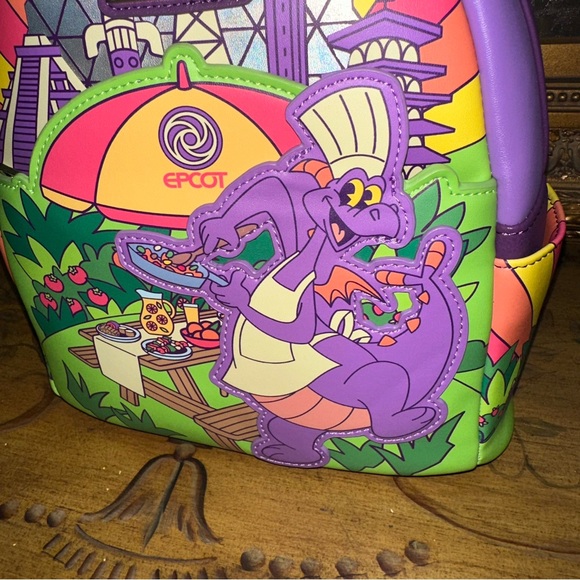 Disney Parks Backpack Loungefly 2024 Epcot Food & Wine Festival Chef Figment NWT - Picture 6 of 17